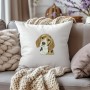 Personalized pillow with dog photo