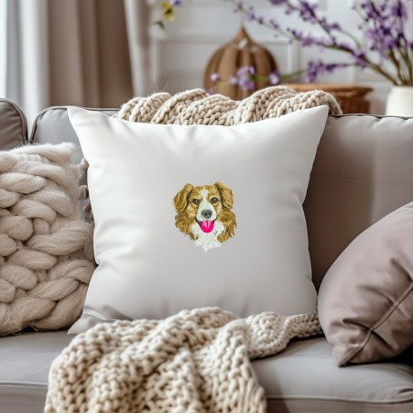 Cuscino ricamato Toller