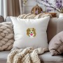 Toller embroidered cushion