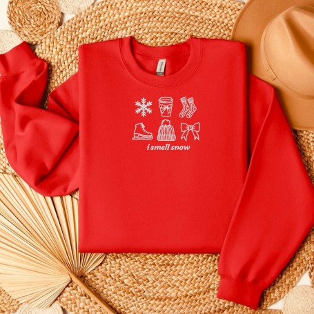 Embroidered sweatshirt Snow