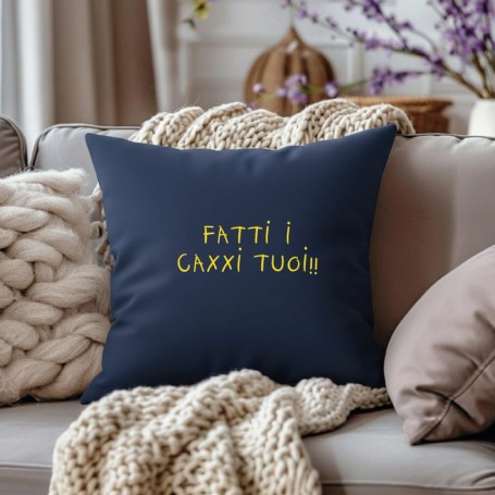 Cuscino ricamato con scritta