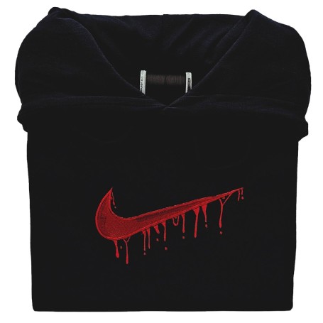 Embroidered sweatshirt blood