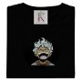 Embroidered t-shirt boy with white hair 2