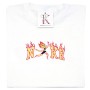 Embroidered t-shirt fire 2