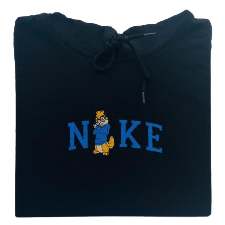 Embroidered sweatshirt blue chip