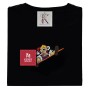 T-shirt ricamata ragazzo capelli arancio