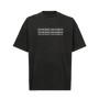 T-shirt nera ricamata scritta personalizzata