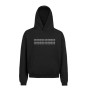 Embroidered black sweatshirt personalized writing
