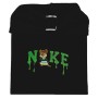 Embroidered sweatshirt green squirrel