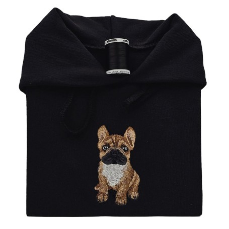 Embroidered sweatshirt French Bulldog