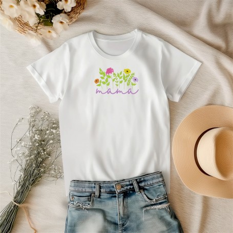 T-shirt ricamata mamma