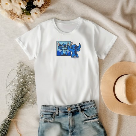 T-shirt ricamata Stitch gim