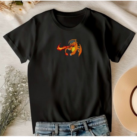 T-shirt ricamata Charizard 1