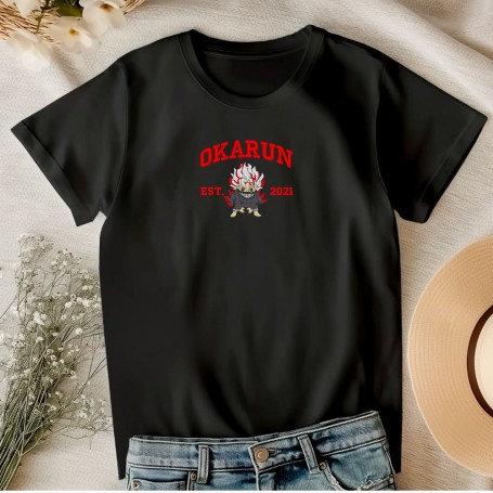 T-shirt ricamata Okarun 1