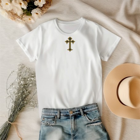 Embroidered t-shirt Cross