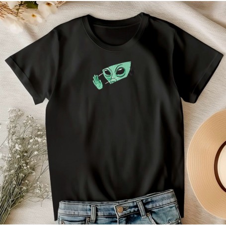 T-shirt ricamata Alien