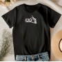 Embroidered t-shirt skeleton