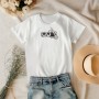 Embroidered t-shirt skeleton