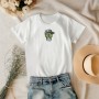 T-shirt ricamata scheletro N