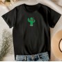 T-shirt ricamata Cactus