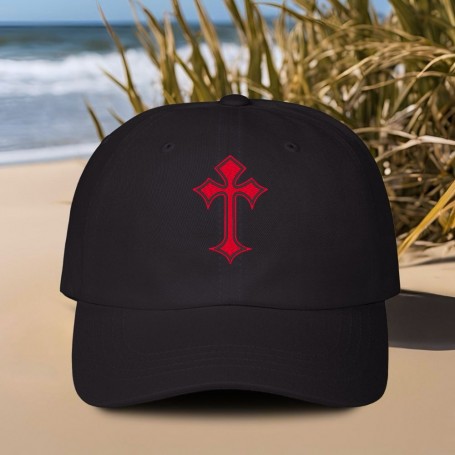 Cappello ricamato con croce