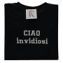 T-shirt ricamata ciao invidiosi