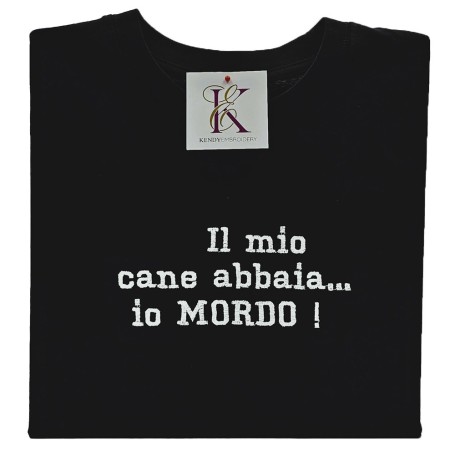 T-shirt ricamata il mio cane...