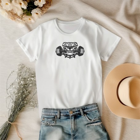 T-shirt ricamata Bulldog Gym