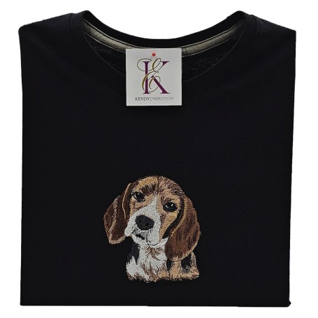 Embroidered t-shirt Beagle