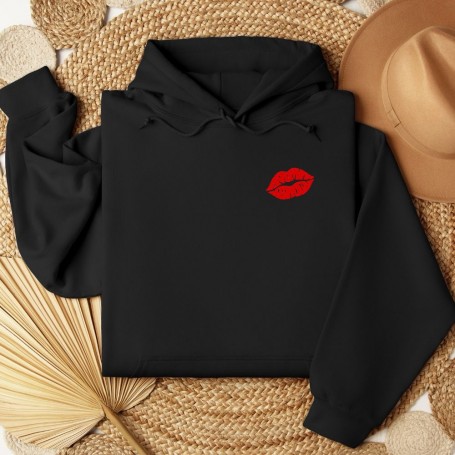 Embroidered sweatshirt Kiss