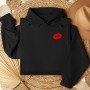 Embroidered sweatshirt Kiss