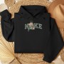 Embroidered sweatshirt green boy