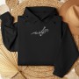 Embroidered sweatshirt musical notes