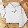 Embroidered sweatshirt musical notes